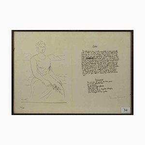 Carlo Carrà, Astrid, Original Lithograph, 1945-ZCI-1403357