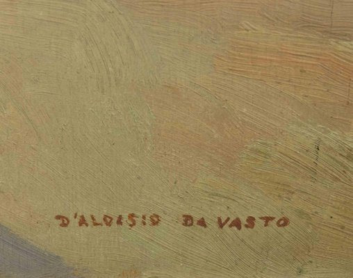 Carlo D'Aloisio da Vasto, Grey of the River, Mid-20th-Century, Oil on Canvas-ZCI-1366399