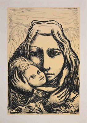 Carlo Levi, Mother and Child, Mid-20th Century, Lithograph-ZCI-1781950