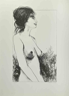 Carlo Marcantonio, Nude of Woman, Lithograph, 1970s-ZCI-2029503