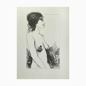 Carlo Marcantonio, Nude of Woman, Lithograph, 1970s-ZCI-2029503