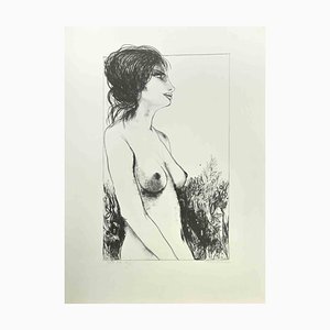 Carlo Marcantonio, Nude of Woman, Lithograph, 1970s-ZCI-2029496