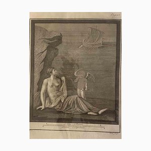 Carlo Nolli, Ancient Roman Fresco Herculaneum, Etching, 18th Century-ZCI-1423541