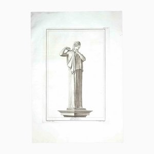 Carlo Nolli, Ancient Roman Statue, Original Etching, 1700s-ZCI-1164221