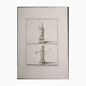 Carlo Nolli, Ancient Roman Statue, Original Etching, 18th Century-ZCI-1379421