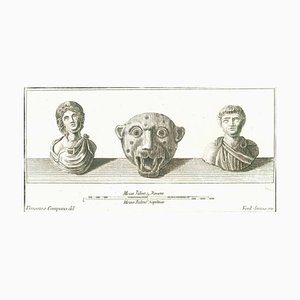 Carlo Nolli, Ancient Roman Statues, Original Etching, 18th Century-ZCI-1379965