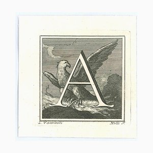 Carlo Nolli, Antiquities of Herculaneum, Alphabet A, Etching, 18th-Century-ZCI-1216703