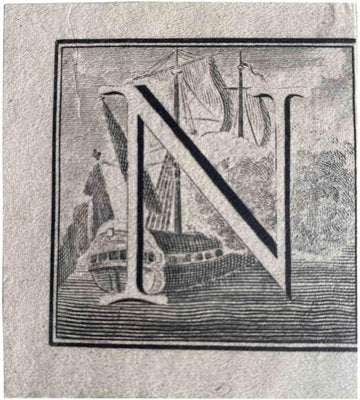 Carlo Nolli, Antiquities of Herculaneum: Letter of the Alphabet N, Etching, 18th Century-ZCI-1759051