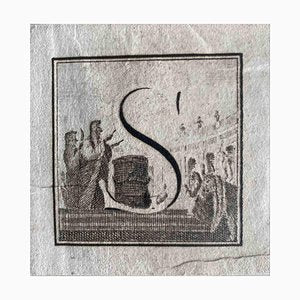 Carlo Nolli, Antiquities of Herculaneum: Letter of the Alphabet S, Etching, 18th Century-ZCI-2024898