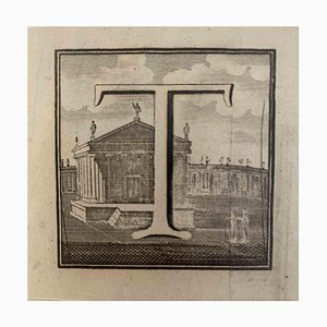 Carlo Nolli, Antiquities of Herculaneum: Letter of the Alphabet T, Etching, 18th Century-ZCI-2024907