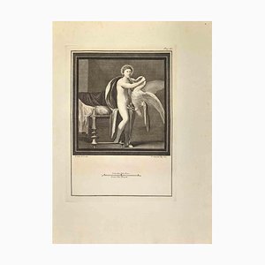 Carlo Nolli, Leda with The Swan, Etching, 18th Century-ZCI-1760563