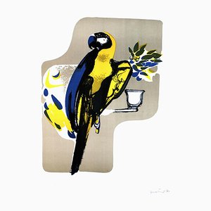 Carlo Quattrucci, Parrot, Lithograph, 1971-ZCI-2025110