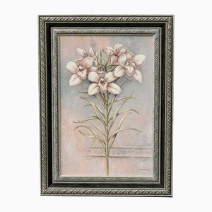 Carmenia Lilies, 1990s, Oil on Canvas, Framed-PTH-1351318