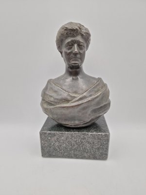 Carmine Genua, Bust Sculpture, 1800s, Bronze-RKF-1820731