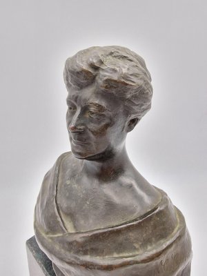 Carmine Genua, Bust Sculpture, 1800s, Bronze-RKF-1820731