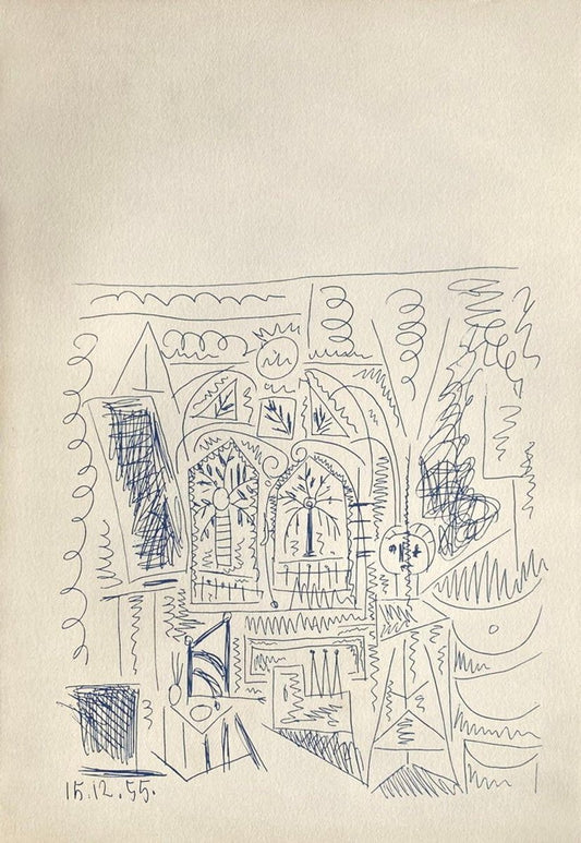 Carnet De Californie 26, Arches, Pablo Picasso, 1959