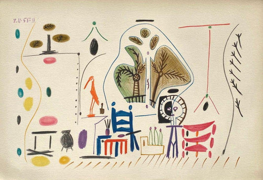 Carnet De Californie 28, Arches, Pablo Picasso, 1959