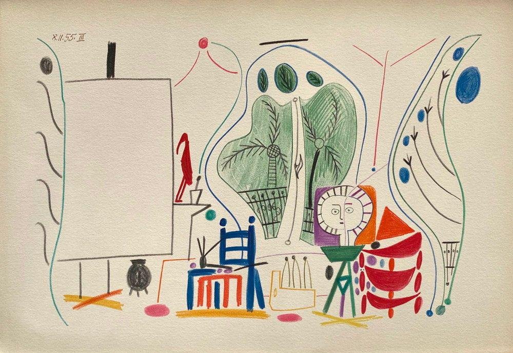 Carnet De Californie 29, Arches, Pablo Picasso, 1959