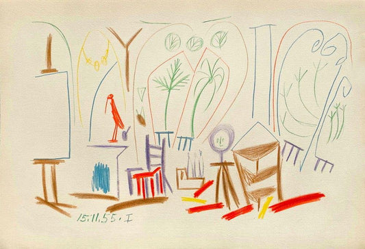 Carnet De Californie 33, Arches, Pablo Picasso, 1959