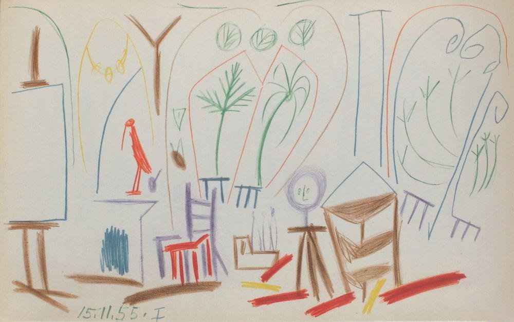 Carnet De Californie 33 by Pablo Picasso