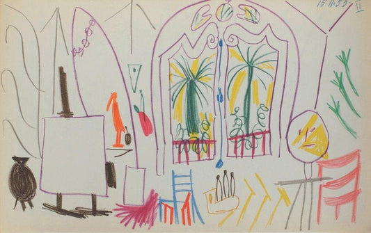 Carnet De Californie 34 by Pablo Picasso