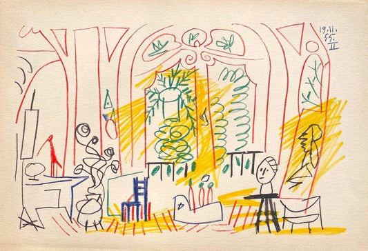 Carnet De Californie 37, Arches, Pablo Picasso, 1959