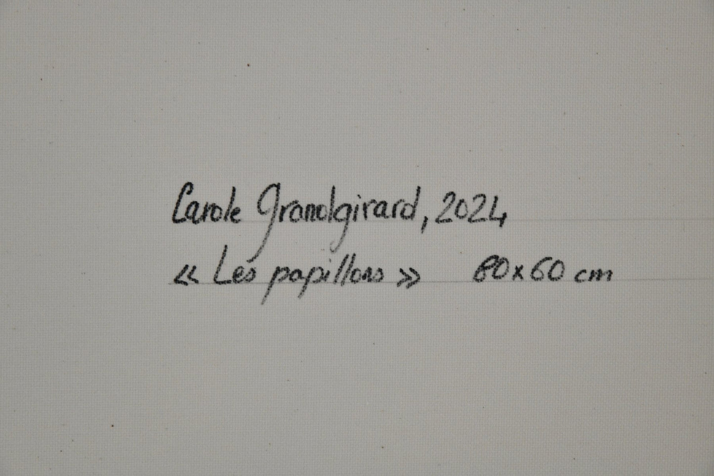 Carole Grandgirard, Butterflies, Oil on Canvas, 2024