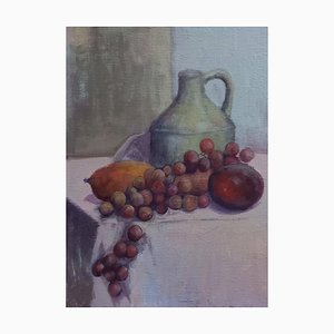 Caroline de Piedoue, Cruche, Raisin & Mangue, 2022, Acrylic on Canvas-CHG-2030658