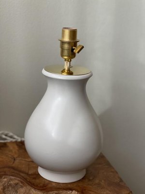 Carrara Ceramic Table Lamp by Wilhelm Kage, 1940s-ARN-865371