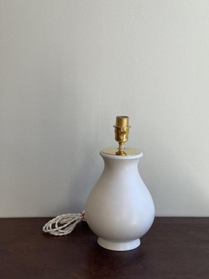 Carrara Ceramic Table Lamp by Wilhelm Kage, 1940s-ARN-865371