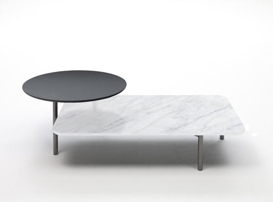 Carrara Marble Bitop Coffee Table by Rodolfo Dordoni