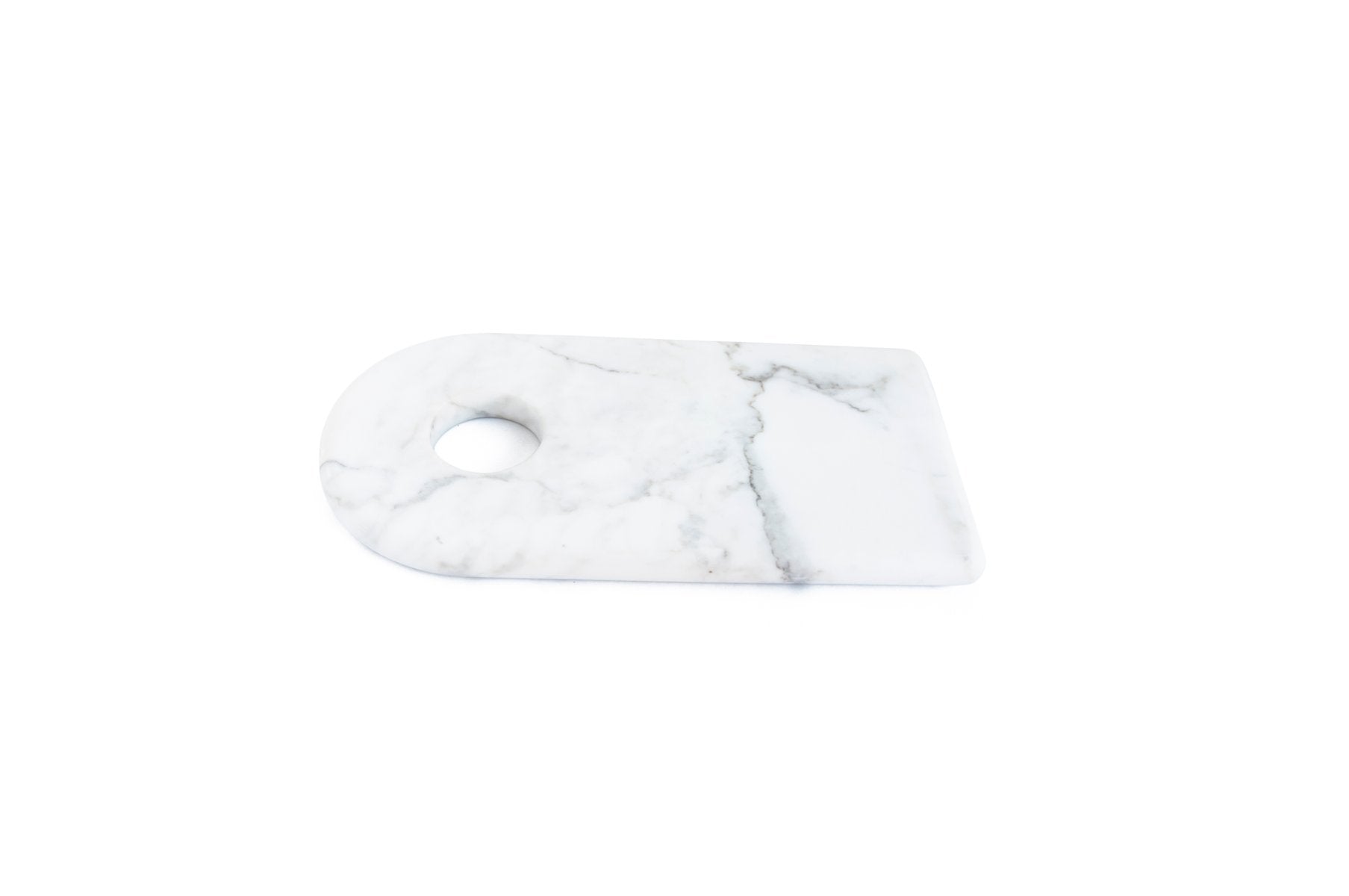 Carrara Marble Chopping Board with Hole from FiammettaV Home Collection