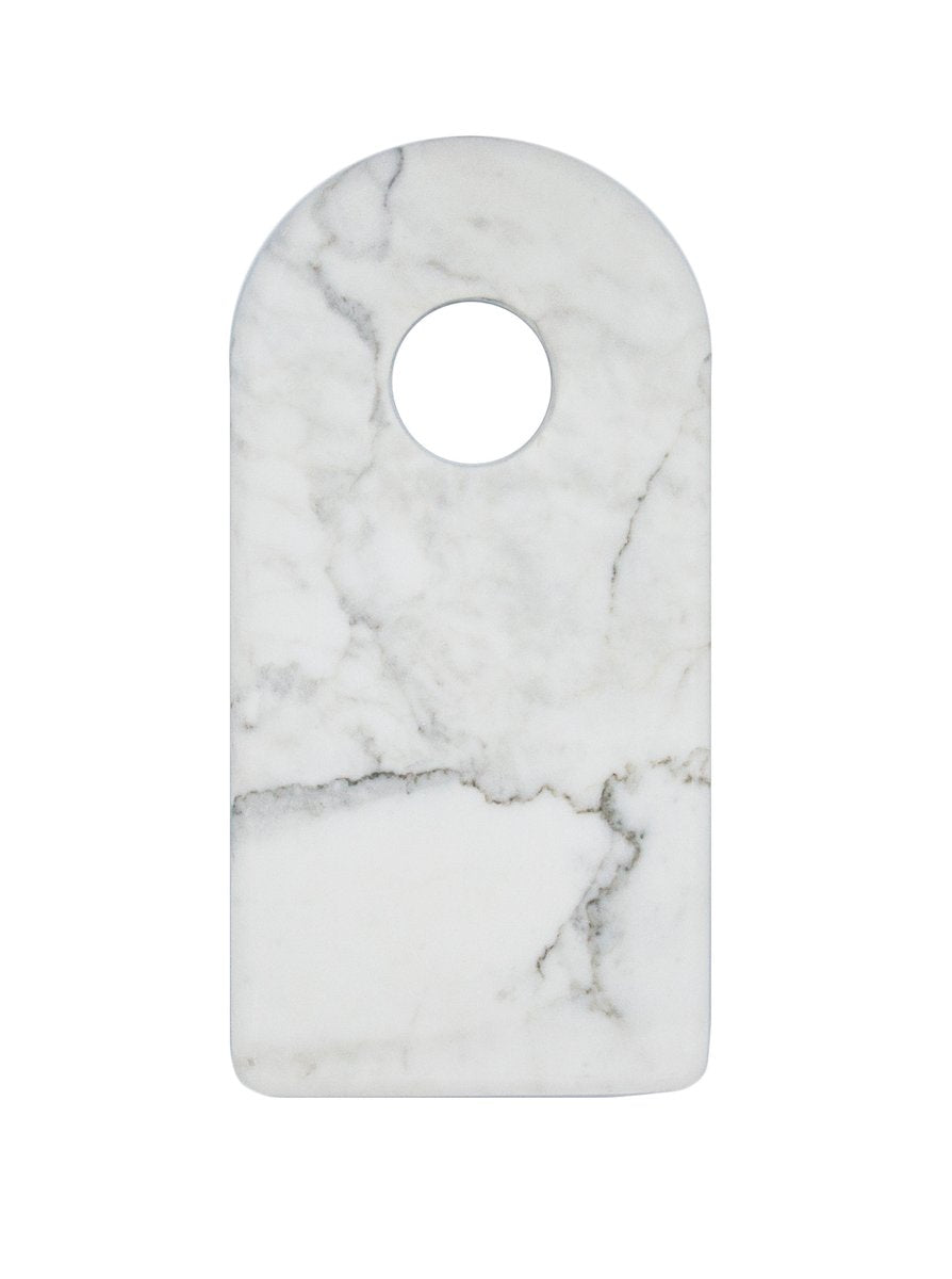 Carrara Marble Chopping Board with Hole from FiammettaV Home Collection