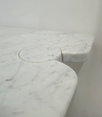 Carrara Marble Console by Angelo Mangiarotti for Skipper, Italy, 1970s-ZST-1915531