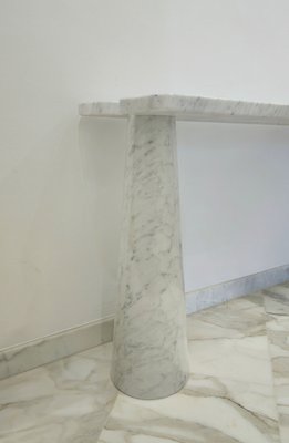 Carrara Marble Console by Angelo Mangiarotti for Skipper, Italy, 1970s-ZST-1915531