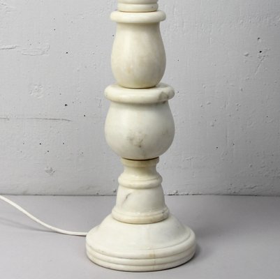 Carrara Marble Lamp Base-NE-1182806