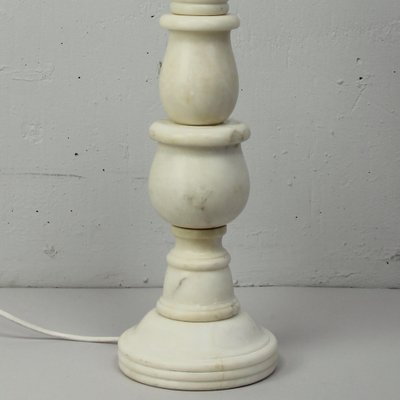 Carrara Marble Lamp Base-NE-1182806