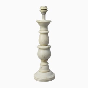 Carrara Marble Lamp Base-NE-1182806