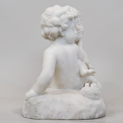 Carrara Marble Sculpture by L. Landucci, Early 20th Century-WFS-2032811