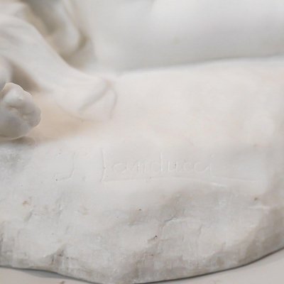 Carrara Marble Sculpture by L. Landucci, Early 20th Century-WFS-2032811