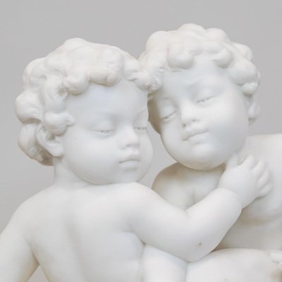 Carrara Marble Sculpture by L. Landucci, Early 20th Century-WFS-2032811