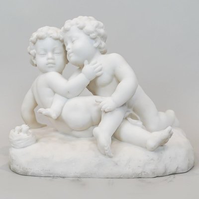 Carrara Marble Sculpture by L. Landucci, Early 20th Century-WFS-2032811