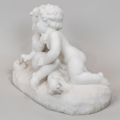 Carrara Marble Sculpture by L. Landucci, Early 20th Century-WFS-2032811