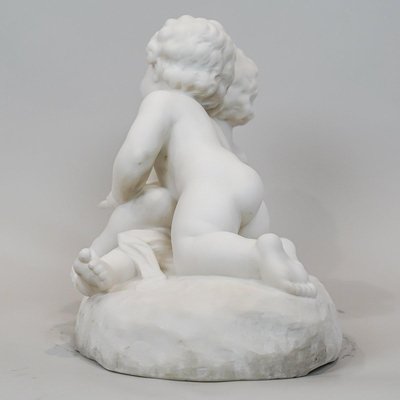 Carrara Marble Sculpture by L. Landucci, Early 20th Century-WFS-2032811