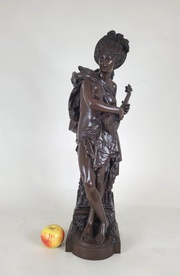 Carrier-Belleuse, Cigale, Large Bronze, 19th Century-SYQ-1739105