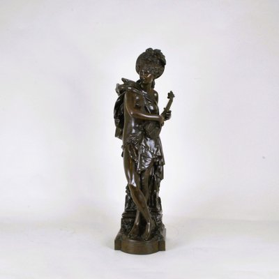 Carrier-Belleuse, Cigale, Large Bronze, 19th Century-SYQ-1739105