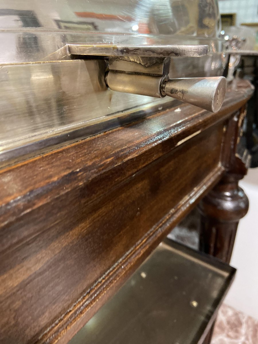 Cart for Carving Meat in Mahogany and Metal