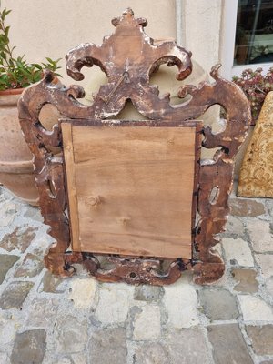 Carved and Golden Wood Mirror, 1930s-ZFY-1819863