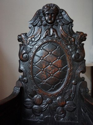 Carved Black Forest Armchair, 1880s-EA-1821387