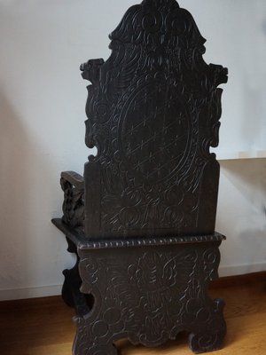 Carved Black Forest Armchair, 1880s-EA-1821387